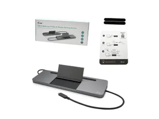 i-tec USB-C Metal Ergonomic 4K 3x Display Docking Station - 6
