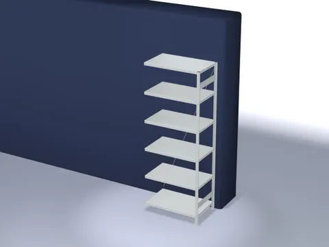 systeemstelling,aanbouwveld,HxBxD 2500x1010x635mm,vakl. 140kg