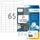 HERMA 4212 Verwijderbare etiketten A4 38,1x21,2mm Wit 1625 stuks