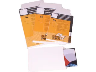 Envelop CleverPack karton A5 176x250mm wit pak à 5 stuks - 4