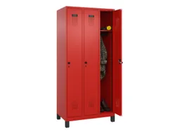 locker,HxBxD 1950x900x500mm,3vak,vak B 300mm,draaigrendel,voeten