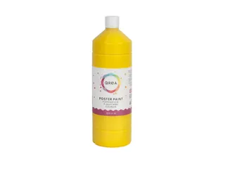 Plakkaatverf Qrea geel 1000ml - 1
