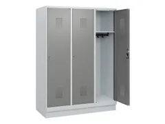 schoollocker,HxBxD 1630x1200x500mm,3vak,vak B 400mm,cil.-slot,sokkel
