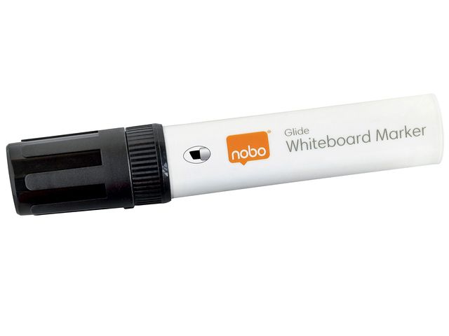 Viltstift Nobo whiteboard Glide schuin zwart 10mm | NoboWhiteboard.nl