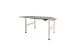 Dextro Plus Duo Zit-sta Bureau Elektrisch 160x80 Licht Grijs 25mm Wit