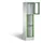 Lockerkast 1800x420x500mm 1x3 vakken Cilinderslot, Sokkel, RAL6011