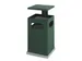 As-papierbak groen met afneembaar afdak breed 80 Liter