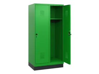 schoollocker,HxBxD 1630x800x500mm,2vak,vak B 400mm,draaigrendel,sokkel - 1