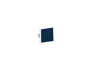 geluidabsorberende scheidingswand,HxBxD 1200x1400x41mm,wand stof,blauw - 1