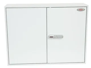 sleutelkast,600haak,HxBxD 550x730x205mm,romp grijs,front grijs - 1