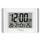 Wekker Technoline WS 8002 215x150x28mm zilver/wit