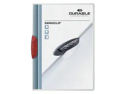 Klemmap Durable 2260 swingclip rood A4 3mm