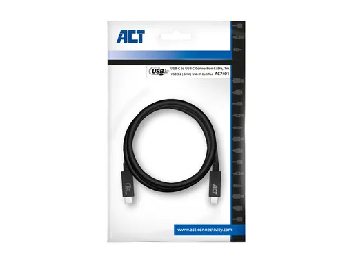 Kabel ACT USB 3.2 USB-C USB-IF gecertificeerd 1 meter