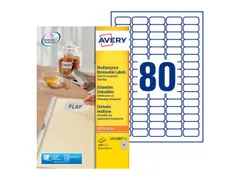 Etiket Avery L4732 Rev-25 35.6X16.9Mm Afneembaar Wit 2000 Stuk