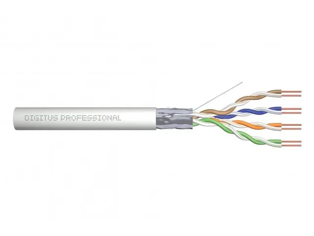CAT 5e F-UTP installatiekabel 100 MHz Eca (PVC) AWG 24/1 305m Sx Grijs
