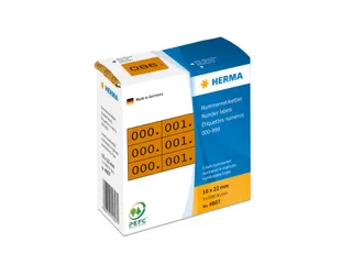 Herma 4807 Nummer Etiketten Bruin - 1