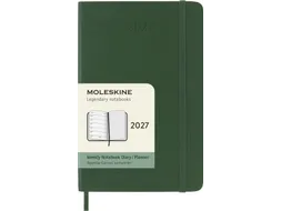 Agenda 2027 Moleskine 12M Weekly 7dag/1pagina pocket sc myrtle green