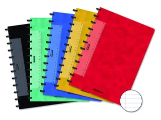 Schrift Adoc Classic A4 lijn 144 pagina's 90gr assorti - 1