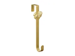Krans houder goud met strik lxbxh 9x10x38cm
