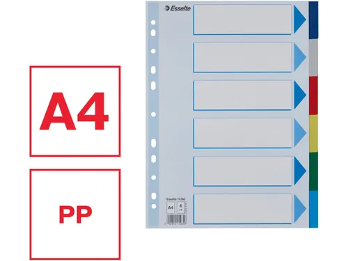 Esselte Tabbladen 6 Tabs