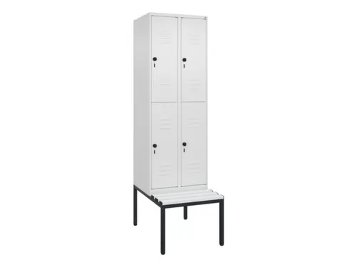 Dubbeldekse dekenkist,HxBxD 2120x600x815mm,2x2vak.,vak B 300mm