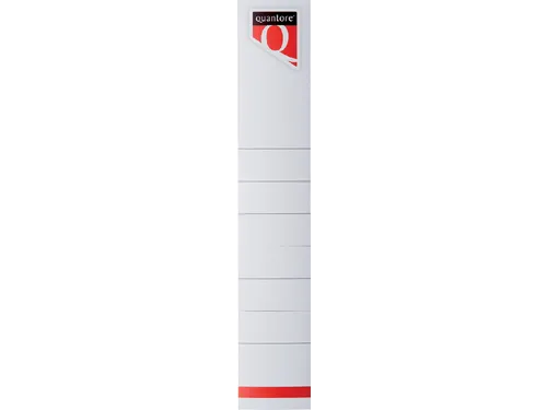 Rugetiket Quantore smal 34x190mm zelfklevend wit