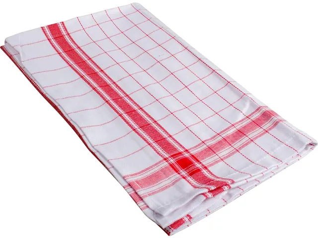 Handdoek Adalynne 50x70 cm rood pak 3 stuks