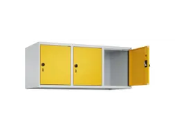 opzetkast,v. locker,3vak.,vak B 400mm,HxBxD 500x1200x500mm