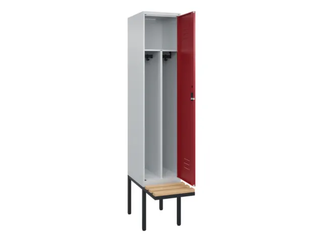locker voor scheiding van kleding,HxBxD 2120x400x815mm,1vak