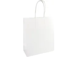 Papieren zak, ft 22 x 10 x 31 cm, wit