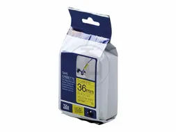 Lettertape Brother P-Touch Tze-Fx661 36Mm Zwart Op Geel