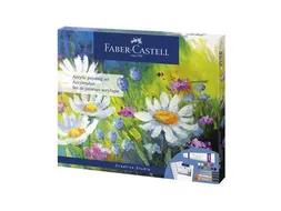 Acrylverfset Faber-Castell 18-delig