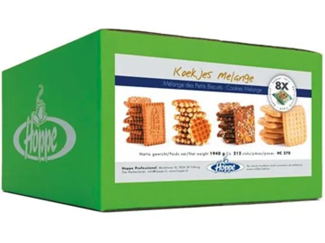 Koekjes Melange, doos van 1940 g, ca 212 stuks