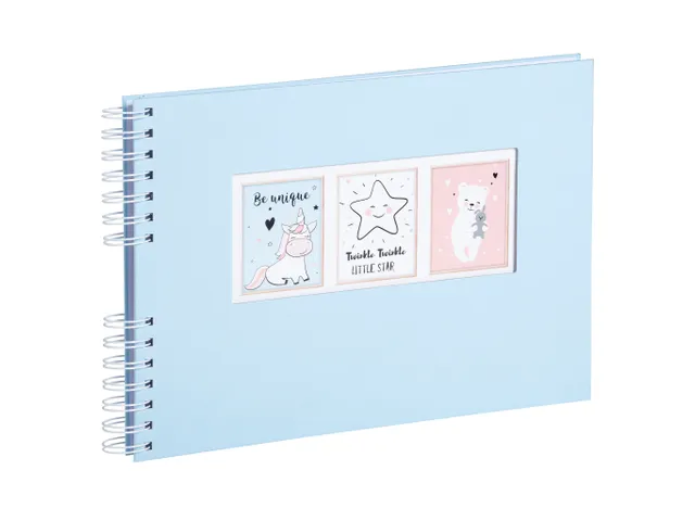 Alb spiralé 50p blan c 32x22cm Sweet Bleu