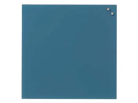 Glasmagneetbord Naga 45x45cm jeansblauw