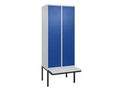 locker met bank,HxBxD 2120x800x815mm,2vak,vak B 400mm,cil.-slot