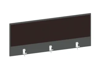 baliepaneel bureau aanbouw achter MS-donkergrijs BN2036-bruin 1200mm - 1