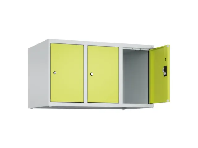 opzetkast,v. locker,3vak.,vak B 300mm,HxBxD 500x900x500mm,cilinderslot