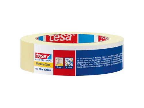Afplaktape tesa Professional 4323 19mmx50m lichtcrème