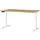 Elektrisch ihv bureau,HxBxD 720-1200x1400x800mm,blad Grandson-eiken