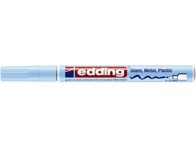 Marqueur peinture Edding 751 ogive 1-2mm bleu pastel