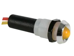 Led Lamp 24V Geel - Chromen Behuizing