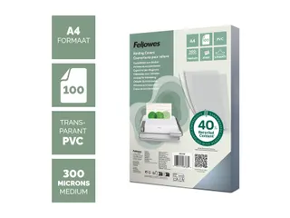 Voorblad Fellowes A4 Pvc 300 Micron - 5