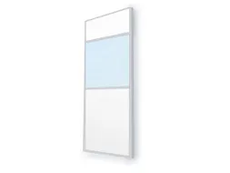 scheidingswand,glas,HxB 1085x1200mm,deurkozijn/raamkozijn RAL9010