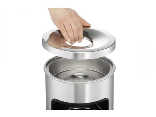 Metalen Afvalbak 17 Liter Met Asbak Metaal Zilver