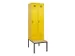 locker met bank,voor scheiding van kleding,HxBxD 2120x600x815mm,2vak