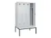 armoire vestiaire avec banc noir et blanc,HxlxP 2120x1200x815mm