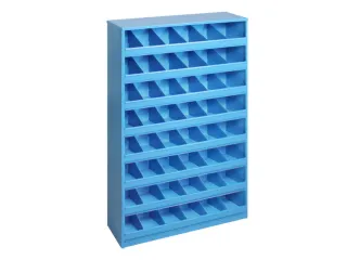 stortgoedstelling,HxBxD 850x500x125mm,48stortvakken,metaal,RAL 5012 - 1