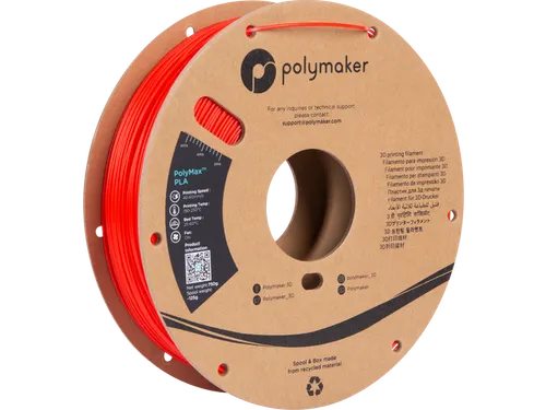 Polymaker PolyMax Tough PLA filament 1,75 mm Rood 0,75 kg
