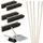 Bezemset,5xarengabezem,5xsteel,1xstoffer+blik,Werk b 400mm,hout-steel